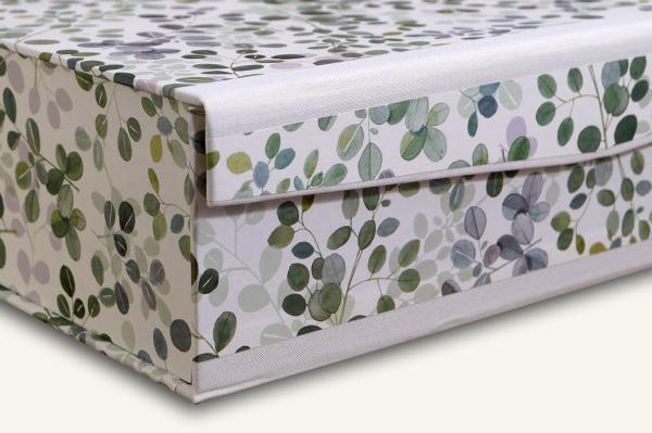 Box of eucalyptus leaves